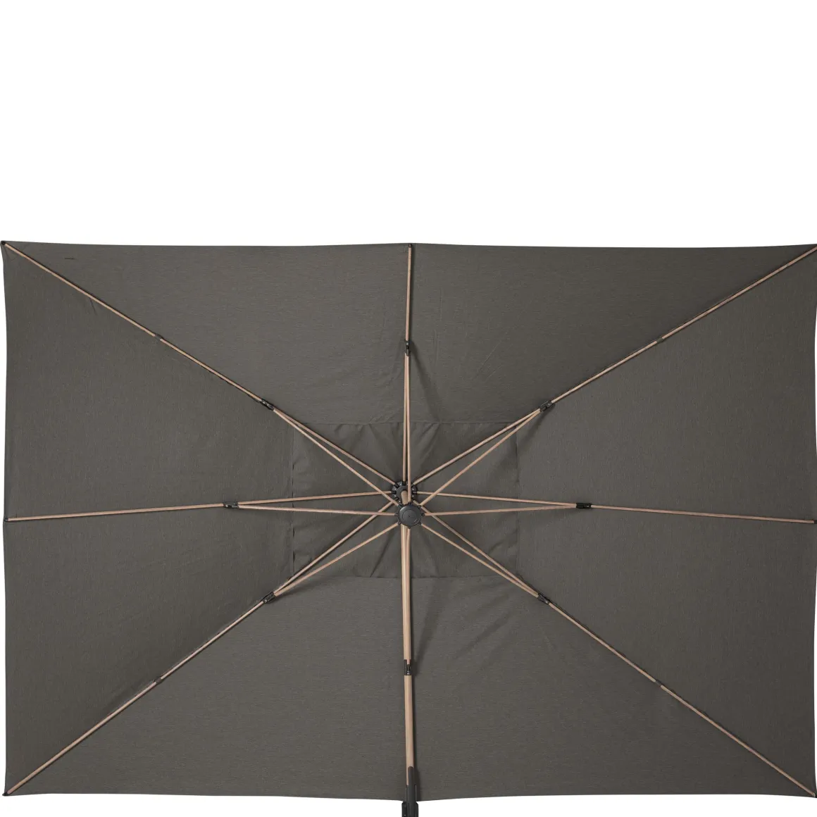 PARASOL DECENTRE SOLY 3X4M HONEY CHARBON