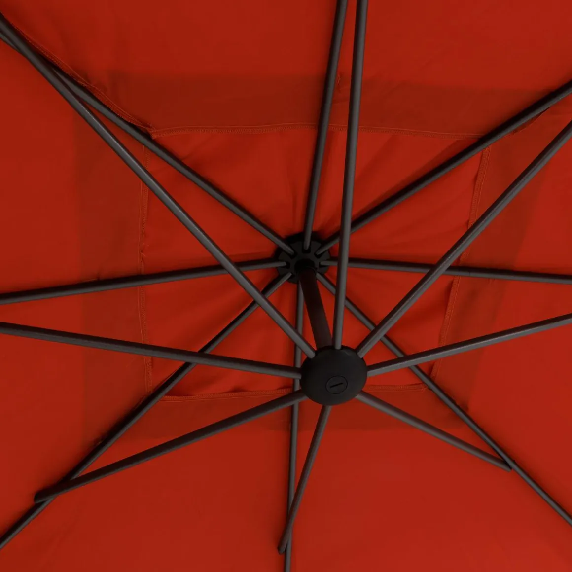 PARASOL DECENTRE 2.5X2.5M MANOA AMBRE