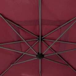 PARASOL DECENTRE 2.5X2.5M MANOA BORDEAUX