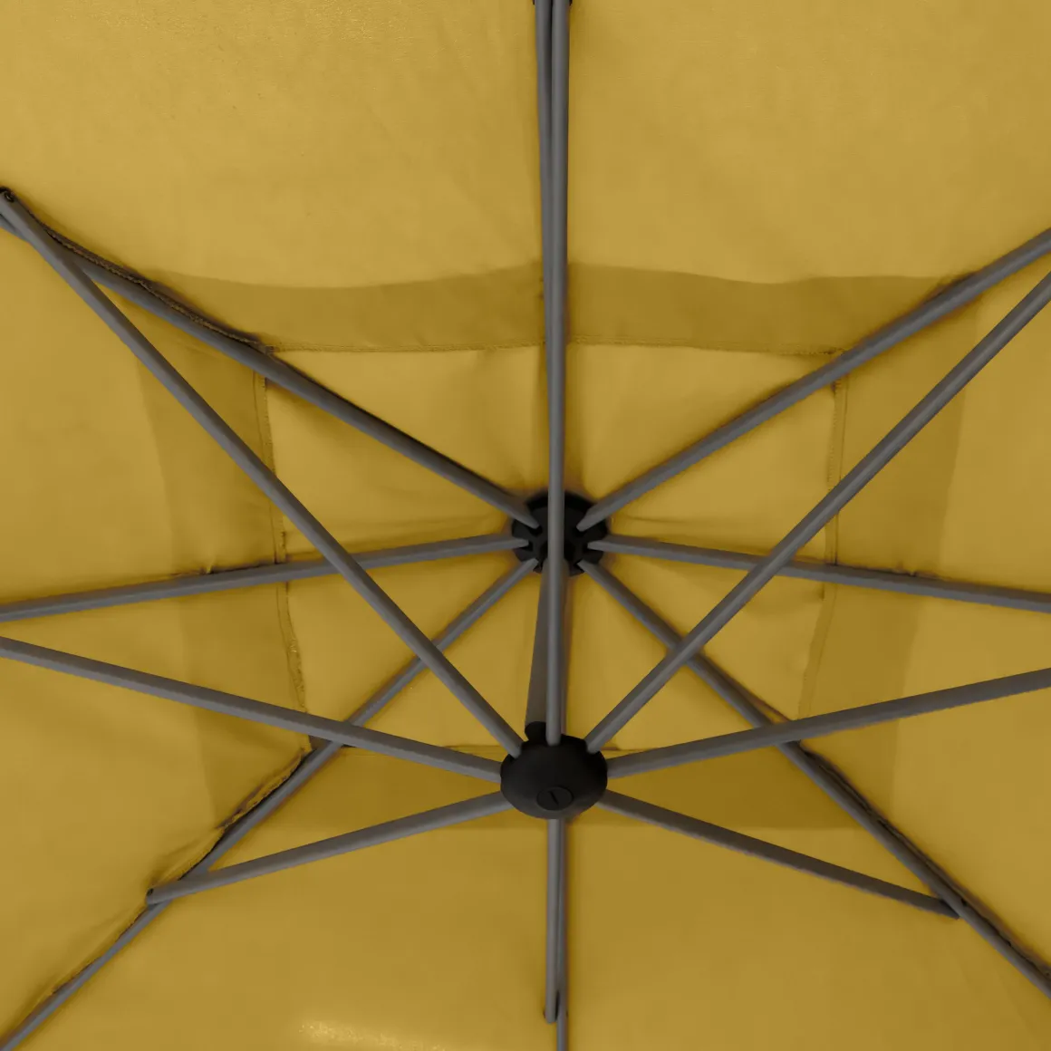 PARASOL DECENTRE 2.5X2.5M MANOA MOUTARDE
