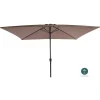 PARASOL RECTANGLE INCLINABLE ALUMINIUM 2X3M MARRON
