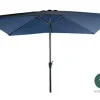PARASOL RECTANGLE INCLINABLE ALUMINIUM 2X3M BLEU MARINE