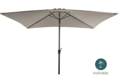 PARASOL RECTANGLE INCLINABLE ALUMINIUM 2X3M GREGE