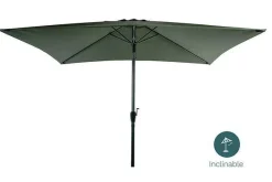 PARASOL RECTANGLE INCLINABLE ALUMINIUM 2X3M KAKI