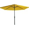 PARASOL ROND 3M ALUMINIUM JAUNE SOLAIRE