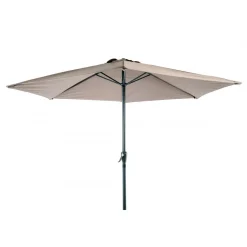 PARASOL ROND 3M ALUMINIUM MARRON