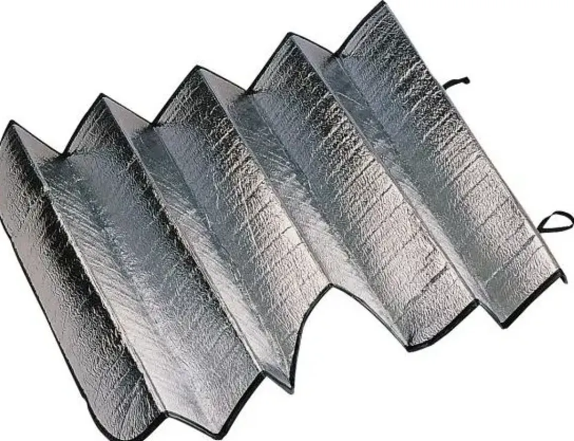 PARE SOLEIL SIMPLE PLAT 1 FACE ALUMINIUM 130X60CM