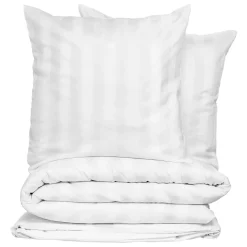 PARURE COTON SATIN BLANC 260X240CM