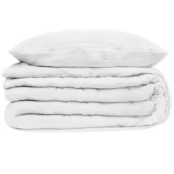 PARURE DOUBLE GAZE COTON BLANC 260X240CM
