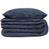 PARURE DOUBLE GAZE COTON BLEU 260X240CM