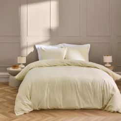 PARURE 3 P 260X240CM COTON POLYESTER LAVE LINELLA IVOIRE