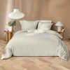 PARURE 3 P. 240X220CM MICROFIBRE FILS TEINTS AZURA