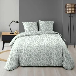 PARURE 3 P. 240X220CM MICROFIBRE IMPRIMEE ALLOVER SEQUOIA