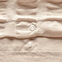 PARURE SEERSUCKER BEIGE 240X220CM