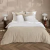 PARURE 240X220CM COTON UNI 57 FILS ET COTON TISSE GABRIELLE
