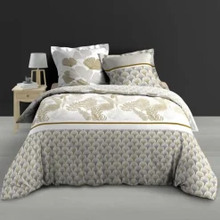 PARURE 240X220CM PERCALE IMPRIME 78 FILS ALLOVER MELISSE