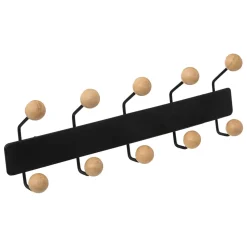 PATERE BOULE BOIS MURAL 10 TETES