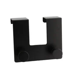 PATERE METAL 2 CROCHETS PORTE NOIR