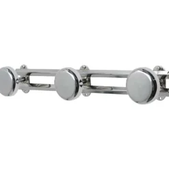 PATERES METAL A FIXER 3 ACCROCHES   CHROME