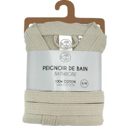 PEIGNOIR DE BAIN WAFFLE LIN TAILLE S M