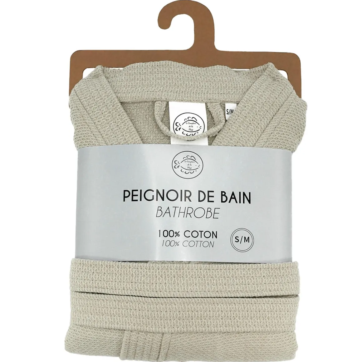 PEIGNOIR DE BAIN WAFFLE LIN TAILLE S M