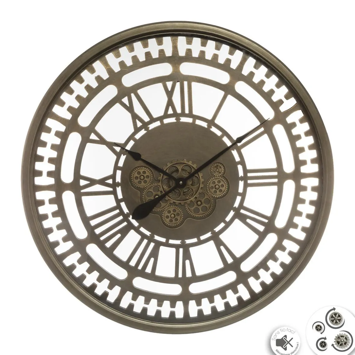 PENDULE MECANISME METAL D.80CM