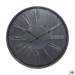 PENDULE METAL EMBOSSE D.77CM