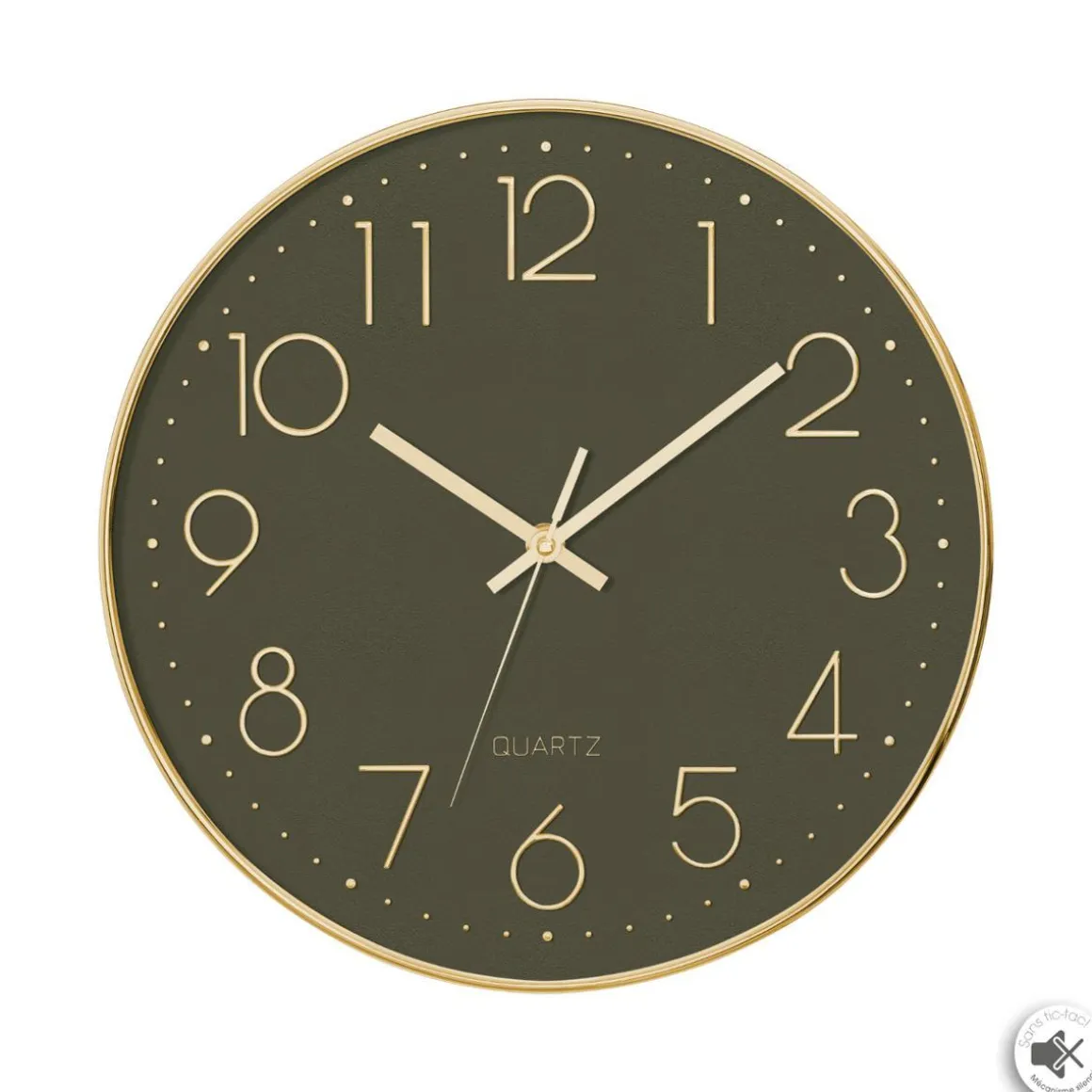 PENDULE SILENCE GOLD D.30CM