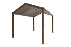 PERGOLA ECOZIA 4X3M EFFET BOIS BEIGE LIN