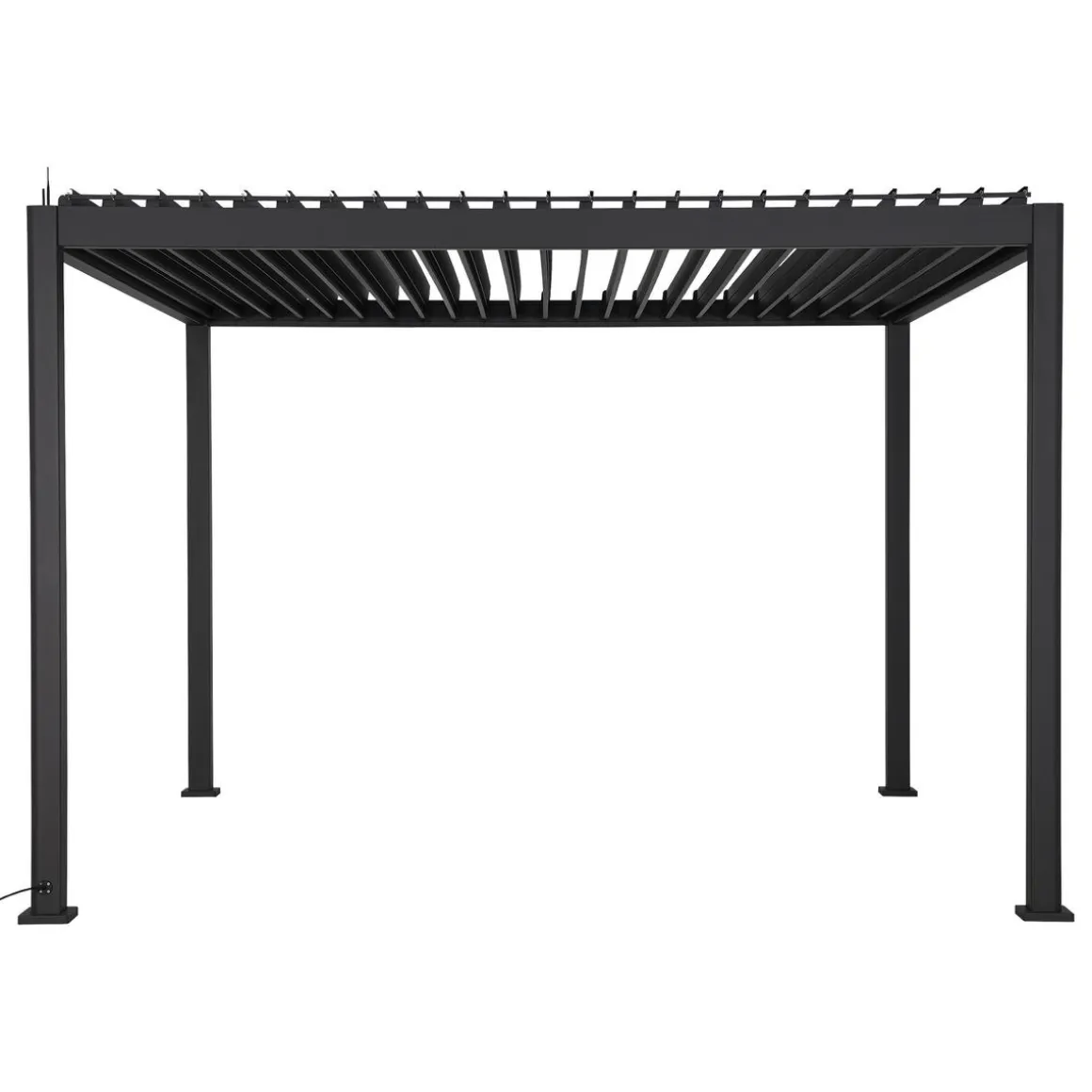 PERGOLA EVORA ELECTRIQUE 3.6X3.6M GRAPHITE