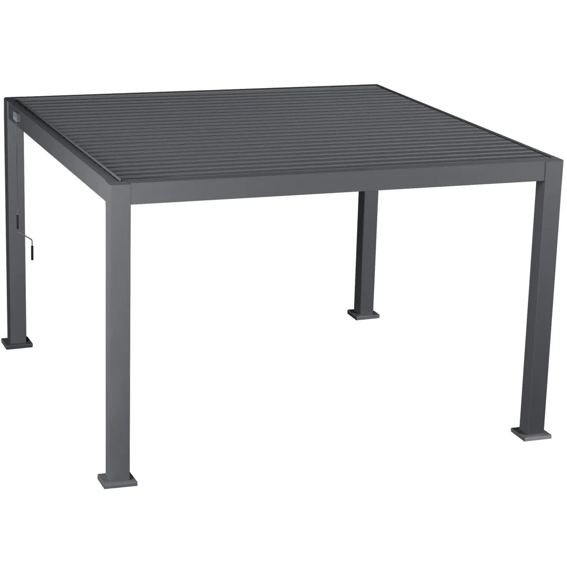 PERGOLA EVORA 3.6X3.6M GRAPHITE