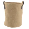 PETITE PANIERE A LINGE RONDE EN JUTE 32X38CM NATUREL