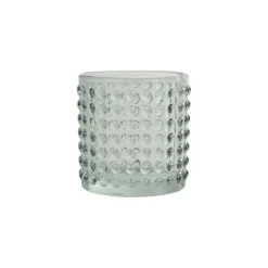 PHOTOPHORE BULLE VERRE TEINTE 7X7.7CM CELADON