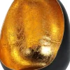 PHOTOPHORE METAL FORME OVAL 8X10.5CM NOIR DORE