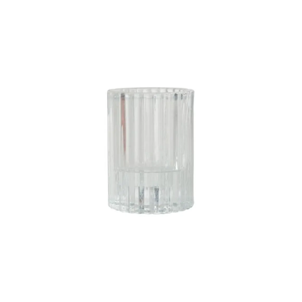 PHOTOPHORE REVERSIBLE VERRE TRANSPARENT 5.5X7.5CM