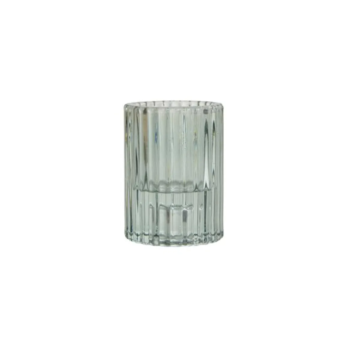 PHOTOPHORE REVERSIBLE VERRE TEINTE 5.5X7.5CM CELADON