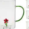 PICHET VERRE INTERIEUR DECORE FLEUR 1.6L