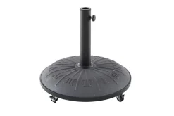 PIED PARASOL KOLYMO 25KG GRIS AVEC ROUES