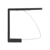PINCES NAPPES 4 PIECES 6X5.3CM PLASTIQUE METAL ANTHRACITE