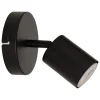 PLAFONNIER APPLIQUE METAL VICO NOIR D.10CM