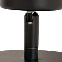 PLAFONNIER APPLIQUE METAL VICO NOIR D.10CM