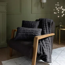 PLAID COTELE SENSATION LAPIN 150X200CM ANTHRACITE
