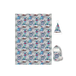 PLAID ET BONNET STITCH GRIS