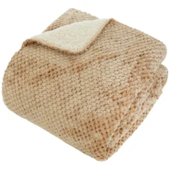 PLAID FLANELLE SHERPA LYNO BEIGE 130X170CM