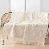 PLAID FRANGES 125X150CM TUFTE ATHENA NATUREL