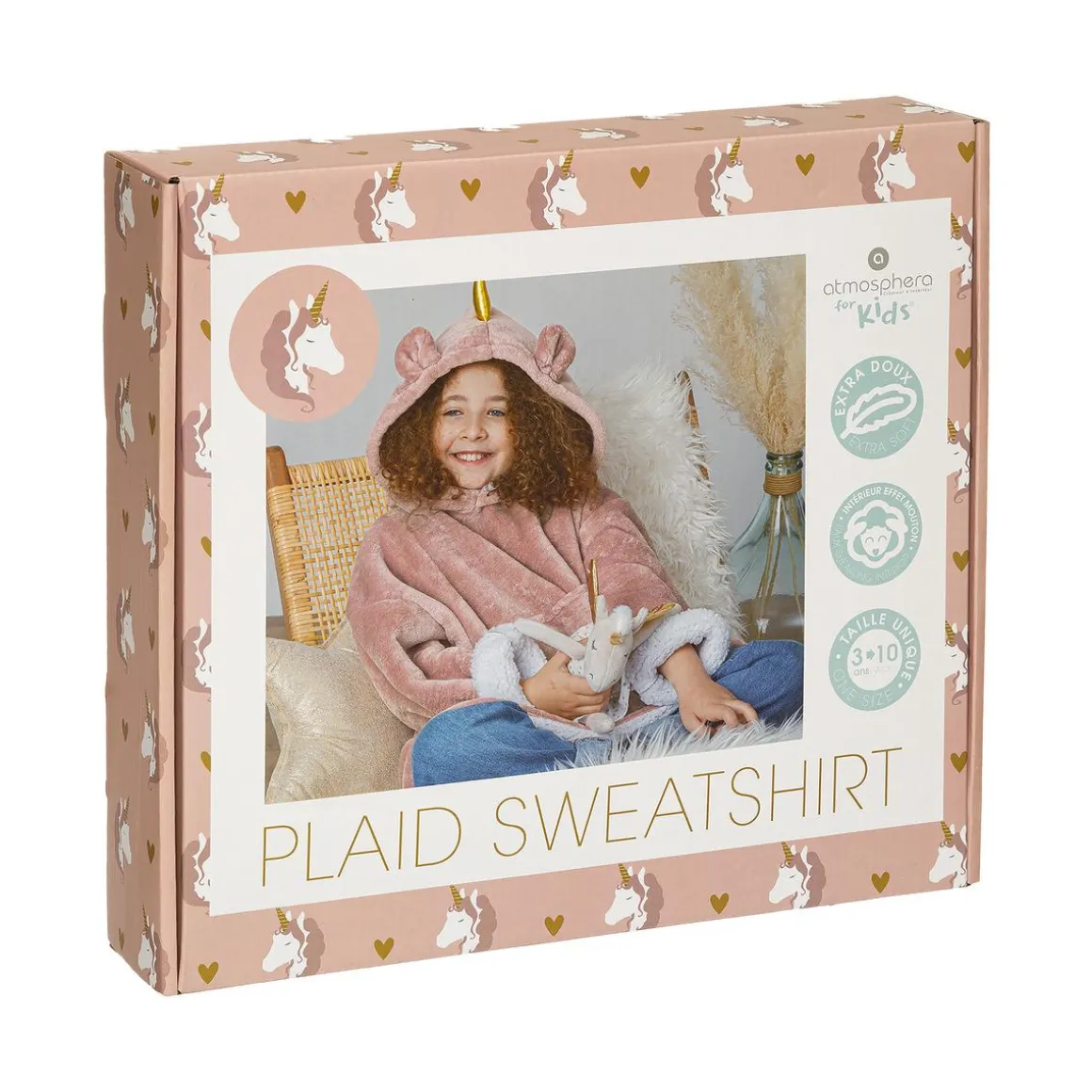 PLAID SWEAT FLANELLE LICORNE
