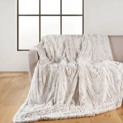 PLAID 125X150CM IMITATION FOURRURE SHERPA LYNX