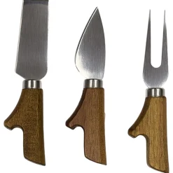 PLANCHE A FROMAGE ACACIA AVEC 3 COUTEAUX