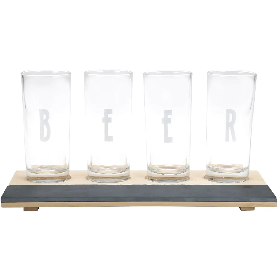 PLANCHE 4 VERRES BIERE