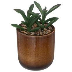 PLANTE POT CERAMIQUE REAC OCRE H.16CM